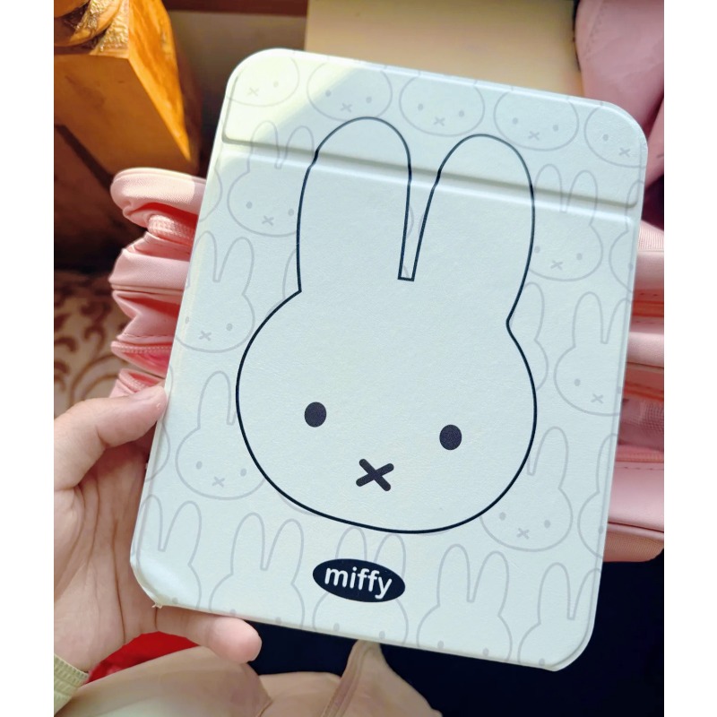 Home Goods Bathroom Accessories - ミッフィーバニーメイクアップミラー ポータブルフリップアップタッチアップミラー 家庭/寮/旅行用 ミニマリストコスメティックオーガナイザー 親友へのギフト