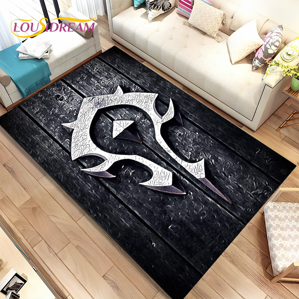 Home Bathroom Floor Mats - 家のための驚きの世界であるゲームコンソール,リビングルームの寝室のソファの装飾,子供のための滑り止めフロアマット3D
