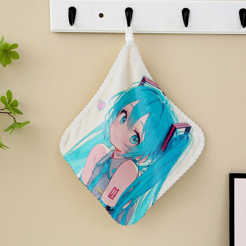 Home Goods Bathroom Decor - ハンドタオル キッチン バスルーム 日用品 はつねすみっくエ ハンドタオル