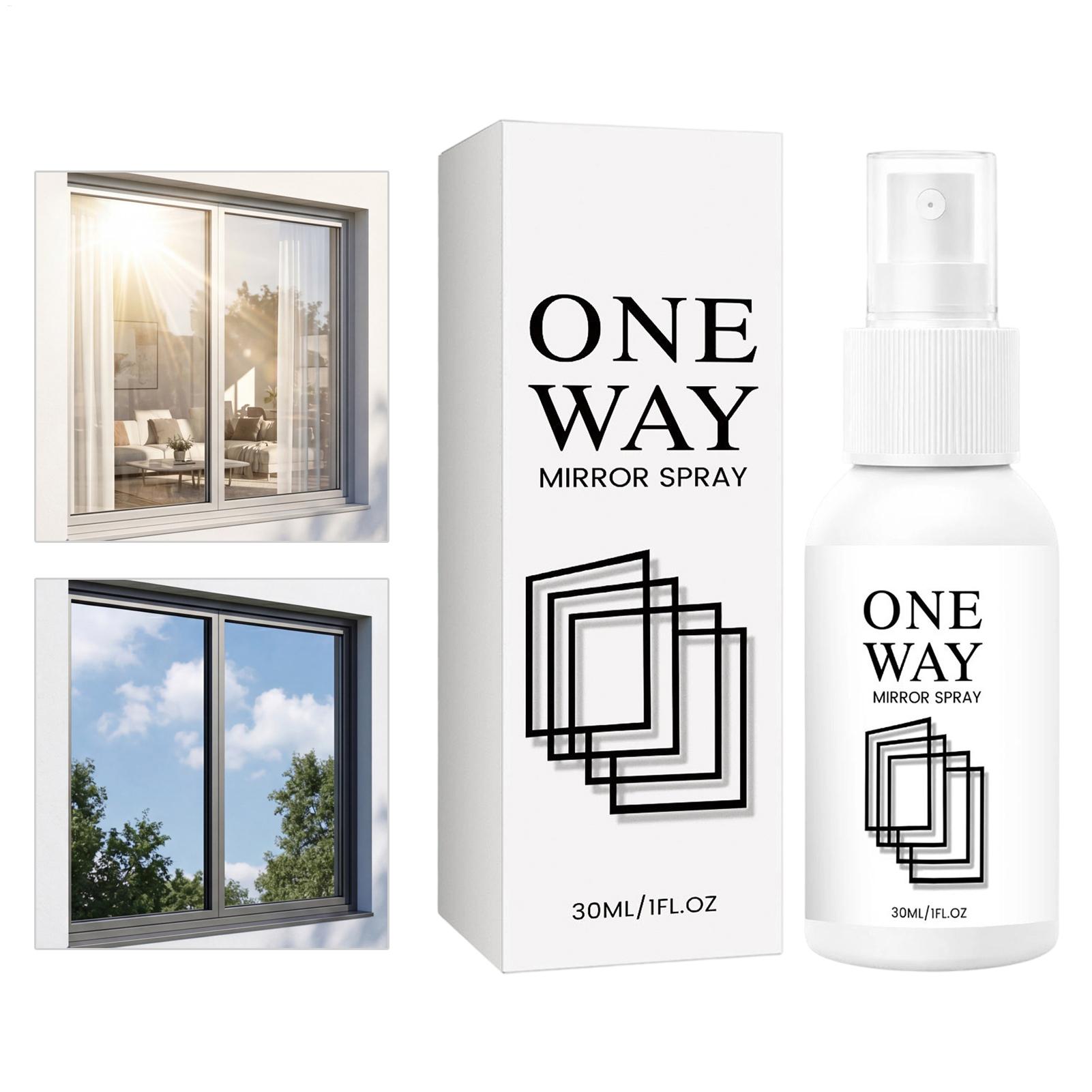 Home Bathroom Window Tint - 窓用プライバシースプレー、ガラスミラーコーティング液（家庭・オフィス用）、UV反射ウィンドウティント、キッチン・バスルーム用簡単DIYフィルム