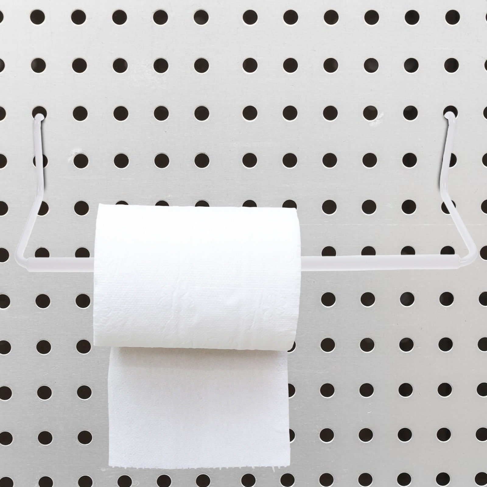 Home Bathroom Paper Towel Holder - 2 個ペグボードペーパータオルホルダーステンレス鋼拡張可能なロールペーパーラックキッチンバスルームホームオーガナイザー用