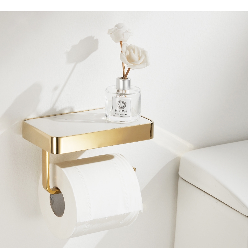 Home Bathroom Paper Towel Holder - 金属製ティッシュホルダー ロックスラブ ペーパータオル収納ラック ラック ホーム壁掛けトイレスタンド バスルーム棚