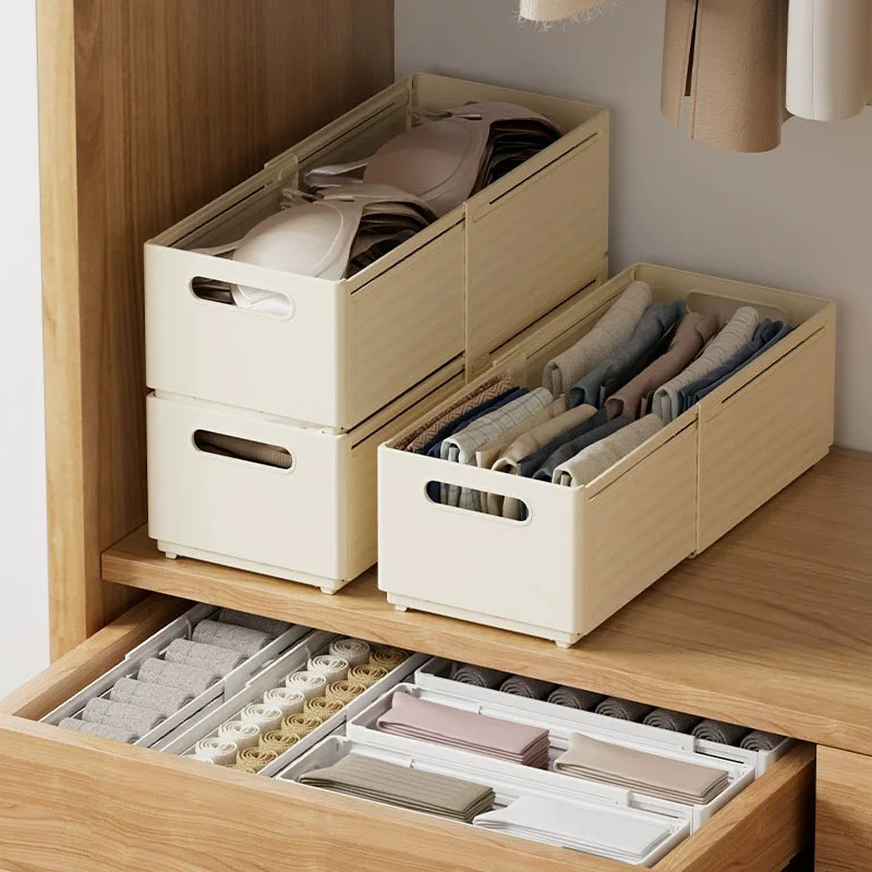 Home Kitchen & Bathroom - 拡張可能な引き出しオーガナイザー、調節可能な家庭用キャビネット収納ボックス、積み重ね可能なキッチンオーガナイザー、家庭用分類収納ボックス
