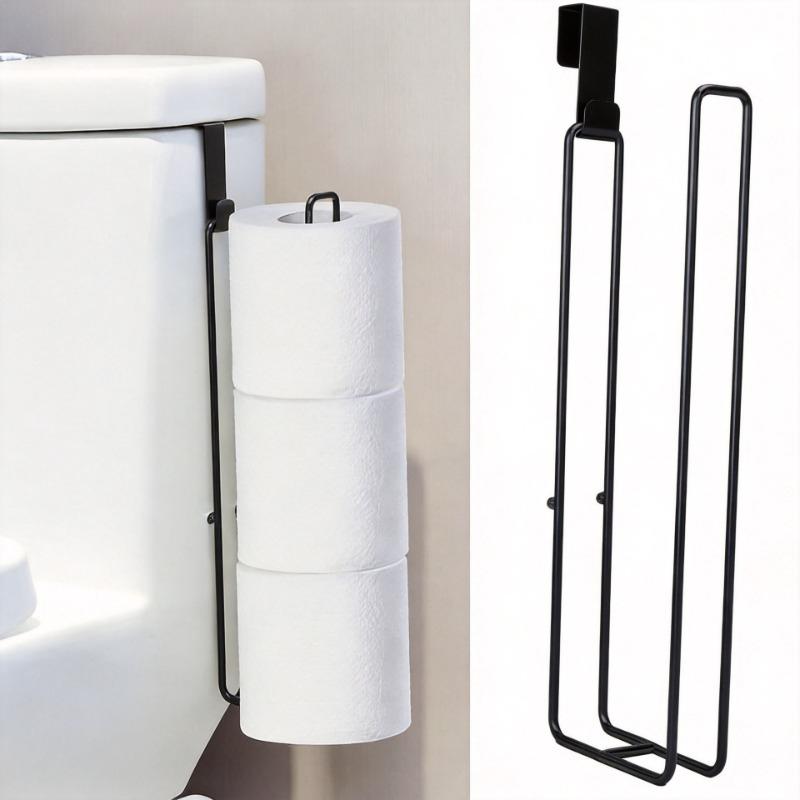 Home Bathroom Paper Towel Holder - 高級壁掛けトイレットペーパーホルダー 防水・滑り止めティッシュロールスタンド モダンなバスルームアクセサリー キッチンペーパータオルフック 歯ブラシホルダー 高圧シリコンプランジャー
