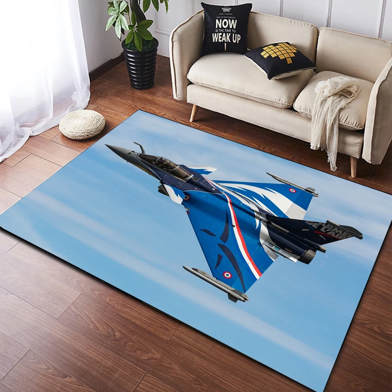 Jet Home Bathroom Mats - ラファール戦闘機ノンスリップカーペットマットキッチン玄関寝室リビングルームバスルーム床敷物装飾