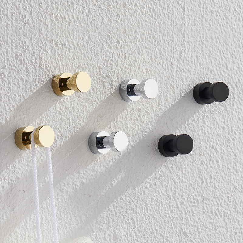 Tiny Home Bathroom Kit - 2/3/4/5個真鍮ローブフック防錆タオルフックキー帽子フックハンガー家庭用装飾ホーム浴室付属品