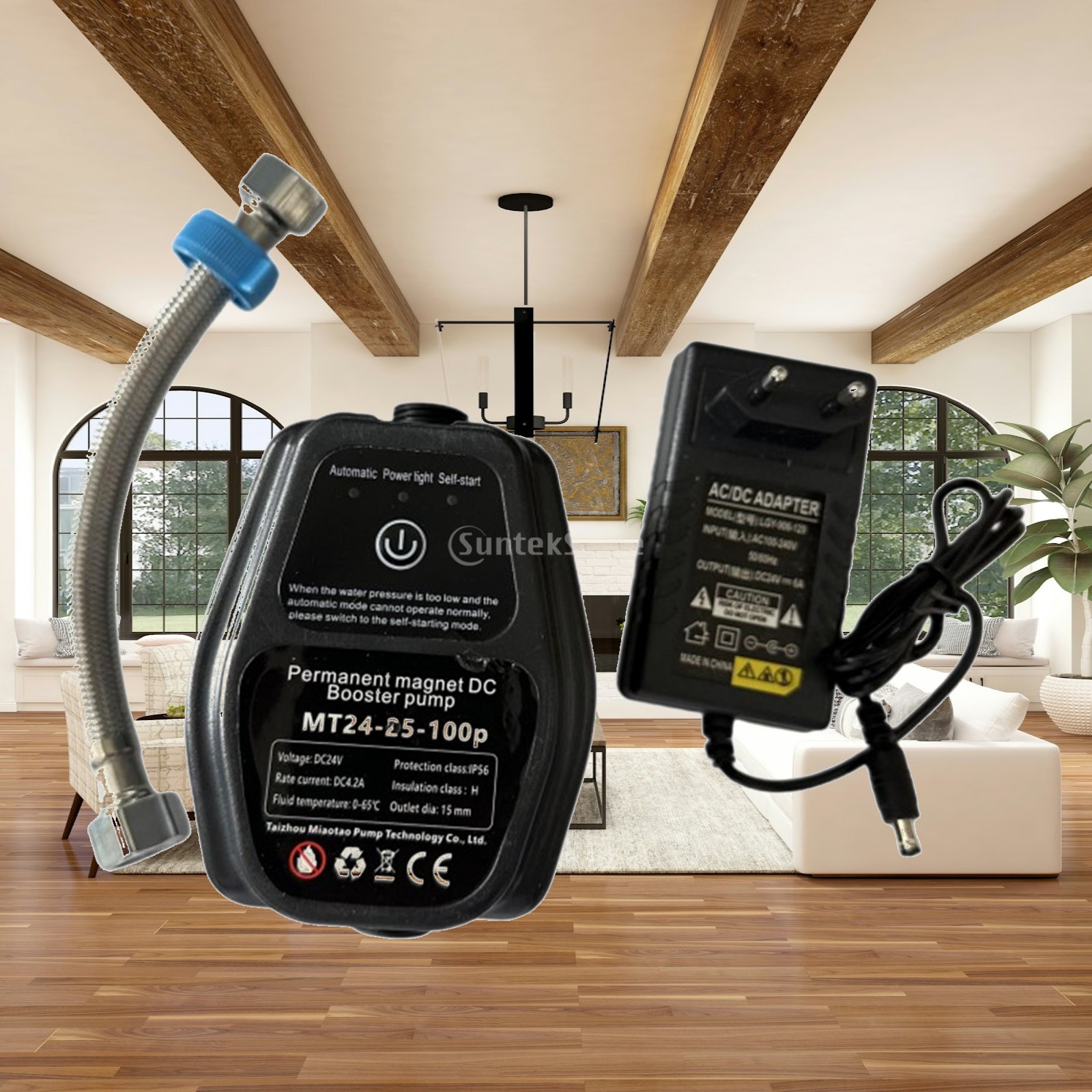 Home Bathroom Pressure Pump - 24V 水圧ポンプ自動コントローラーガーデンシンクヒーターホームサイレントバスルームシャワー