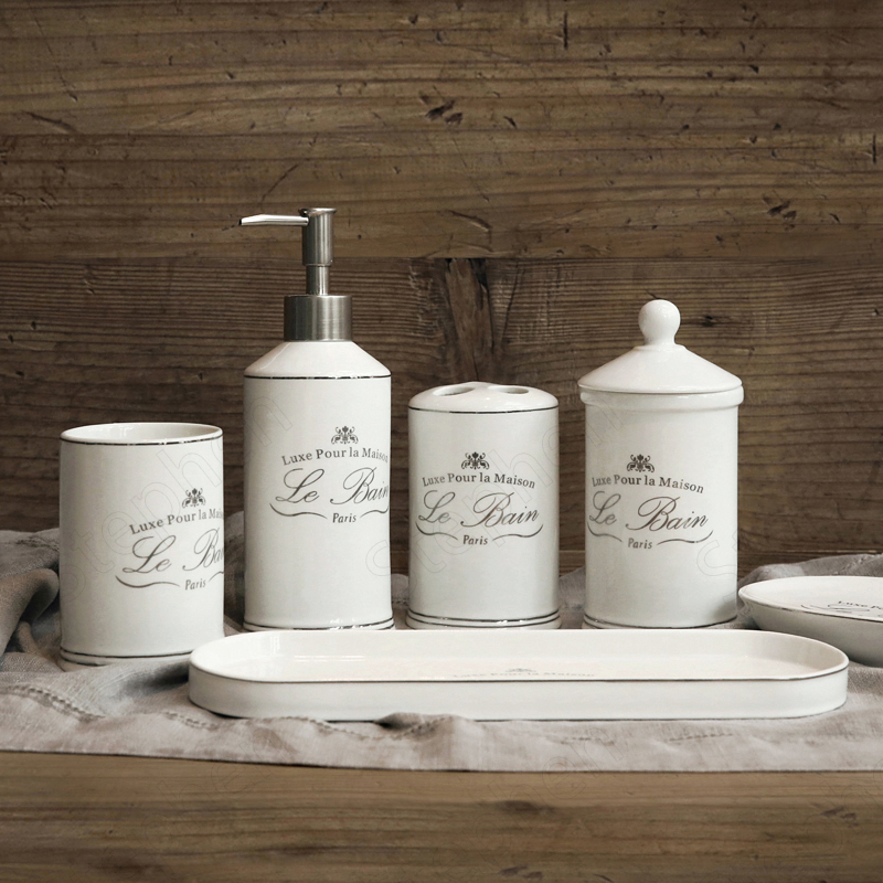 Zara Home Bathroom Set - 磁器製歯ブラシホルダー,装飾アクセサリー,シンプル,ヨーロピアンスタイル,寝室用,家用