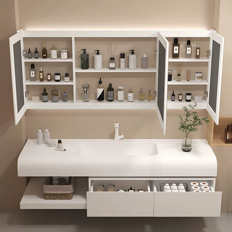 引き出し紙製バスルームキャビネットスキンケアモダン高級スペー - Home Bathroom Partition Wall のレビューと価格