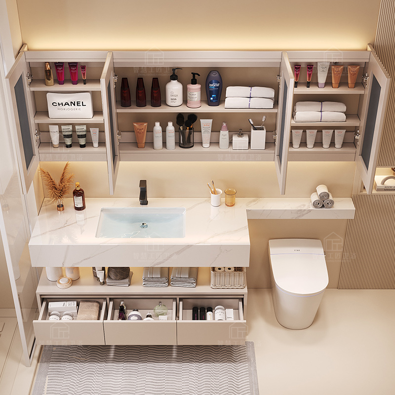 仕切り トイレ バスルーム キャビネット 壁棚 ドレッサー  - Home Bathroom Partition Wall のレビューと価格