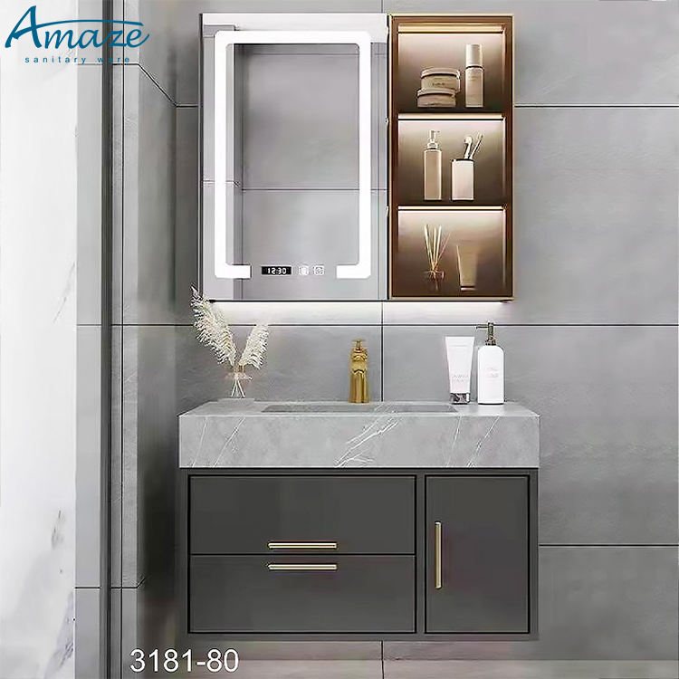 バスルームキャビネット 高品質家庭用家具 合板製壁掛け洗面台 - Home Living Bathroom Vanity のレビューと価格