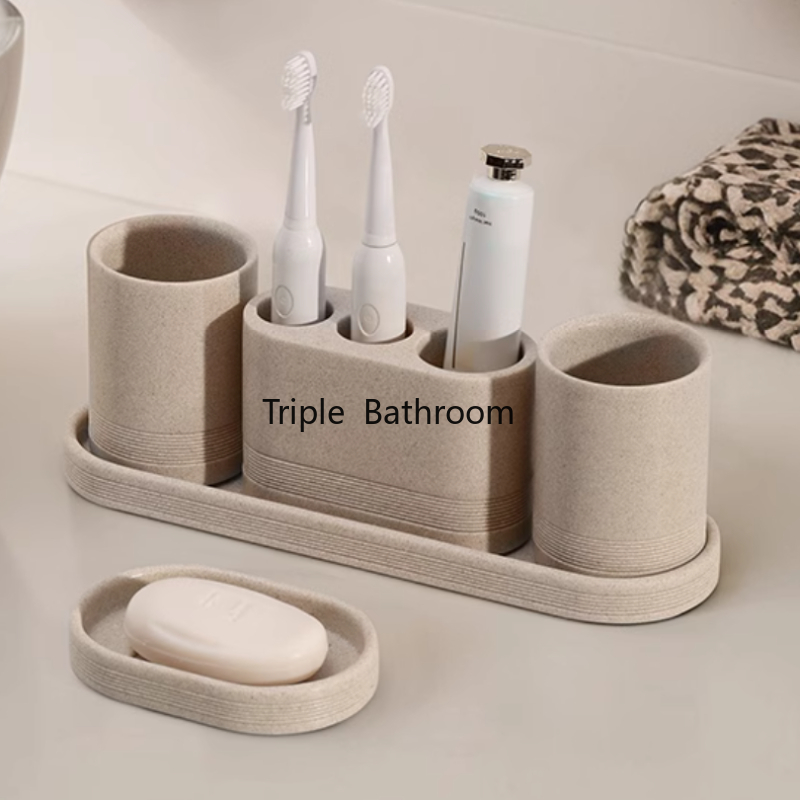 1pc 砂岩バスルームアメニティ綿棒瓶蓋付き洗浄カップ歯ブラ - Zara Home Bathroom Set のレビューと価格