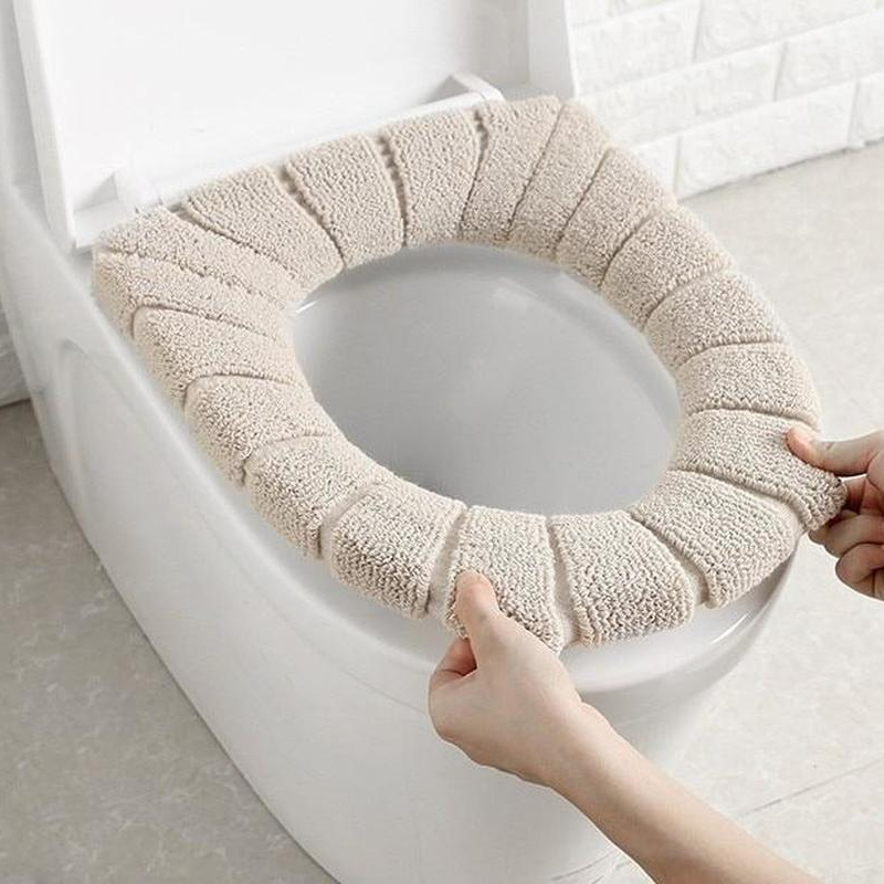 便座カバー暖かいソフトアクリル洗えるマット家の装飾クローゼッ - Tiny Home Bathroom Kit のレビューと価格