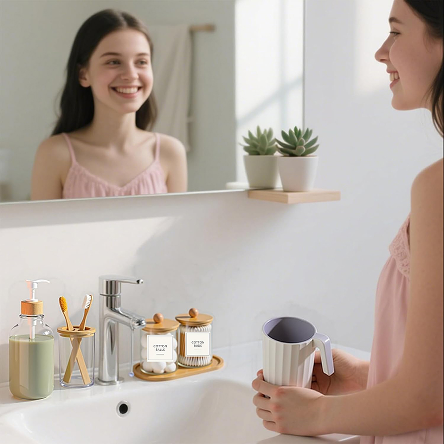5点セット 竹製バスルームアクセサリーセット（トレイ付き）  - Zara Home Bathroom Set のレビューと価格