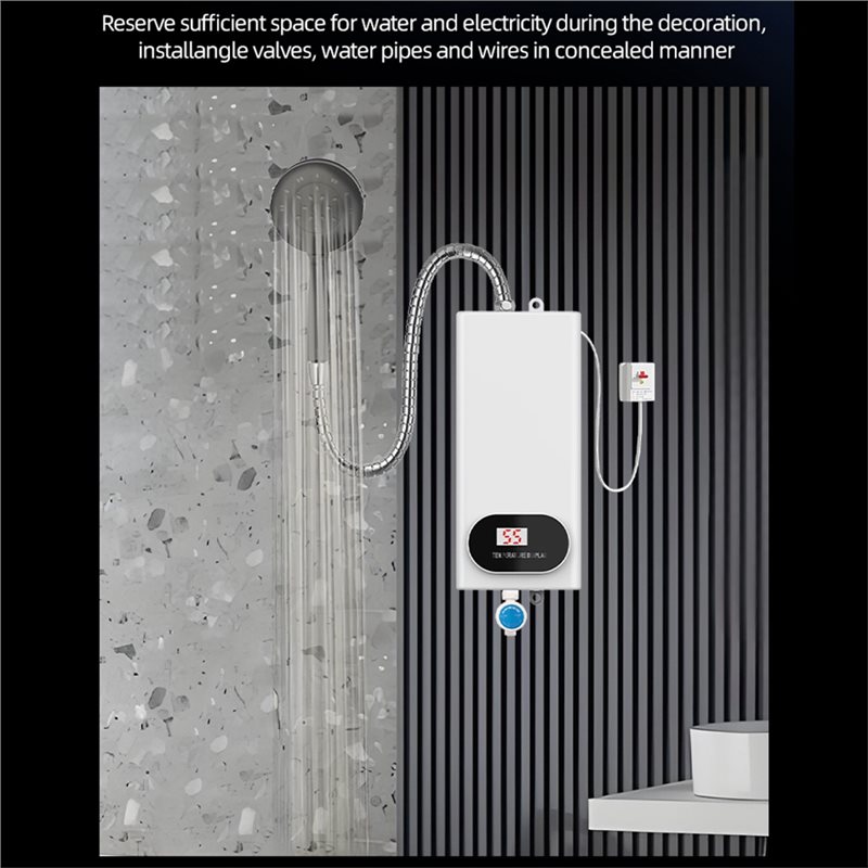 [UPUP]浴室シャワー用家庭用壁掛け式タンクレス電気300 - Home Bathroom Water Heater のレビューと価格