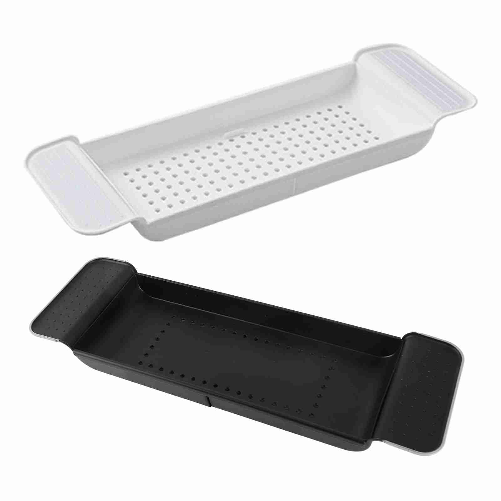 1Pc 拡張可能な浴槽トレイ安定した配置プラスチック材料排水 - Bath Caddy Tray のレビューと価格