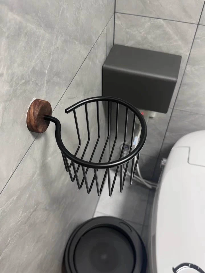 無垢材ティッシュホルダー ドリル不要 壁掛けペーパータオルラ - Home Bathroom Paper Towel Holder のレビューと価格