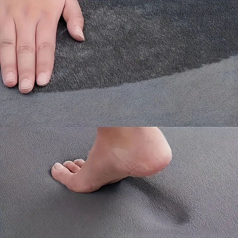 無地の厚手フランネル製コンピューターチェアマット、デスク回転 - Home Bathroom Floor Mats のレビューと価格