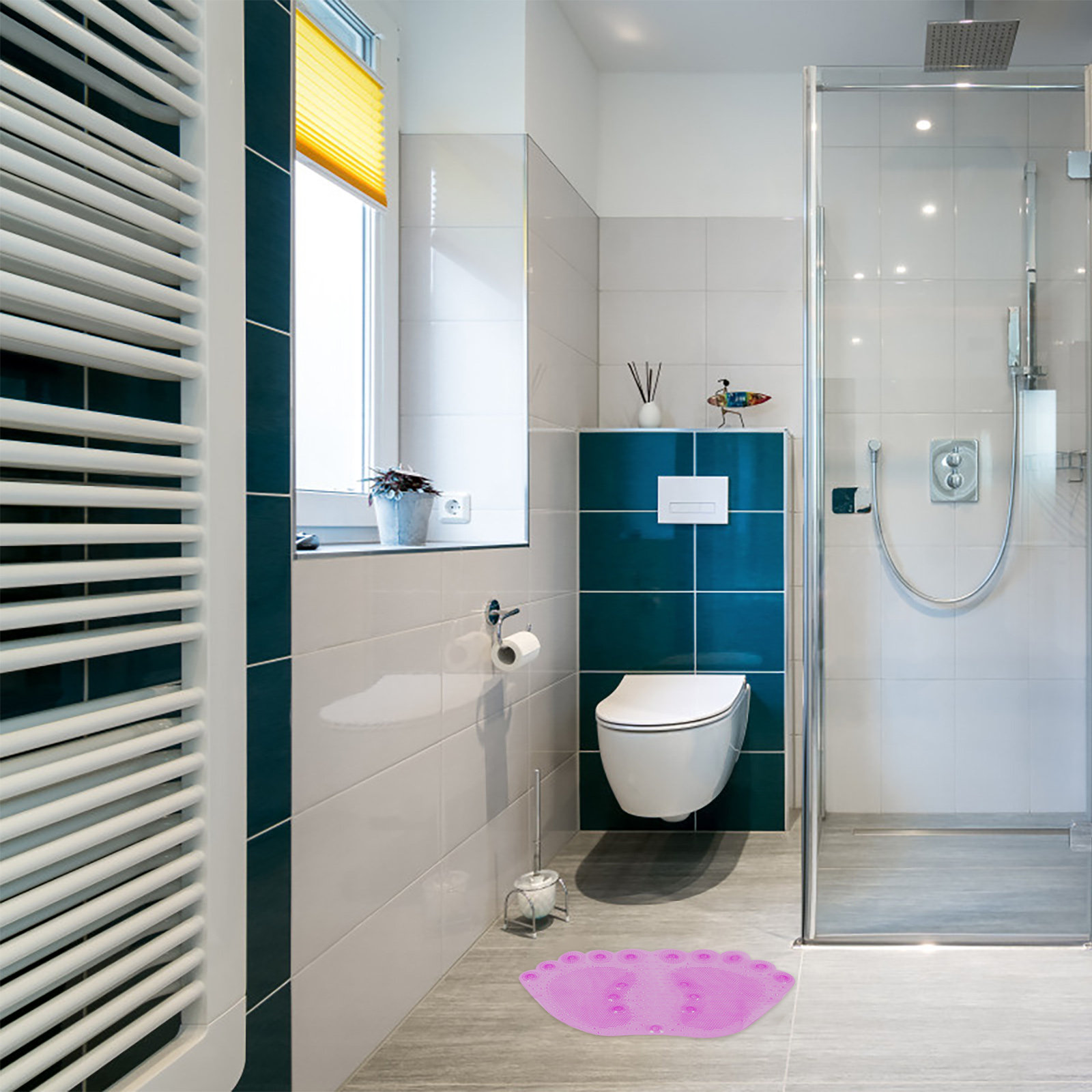 1 個マッサージ入浴マット PVC 滑り止め浴室床パッド吸盤 - Home Bathroom Floor Mats のレビューと価格