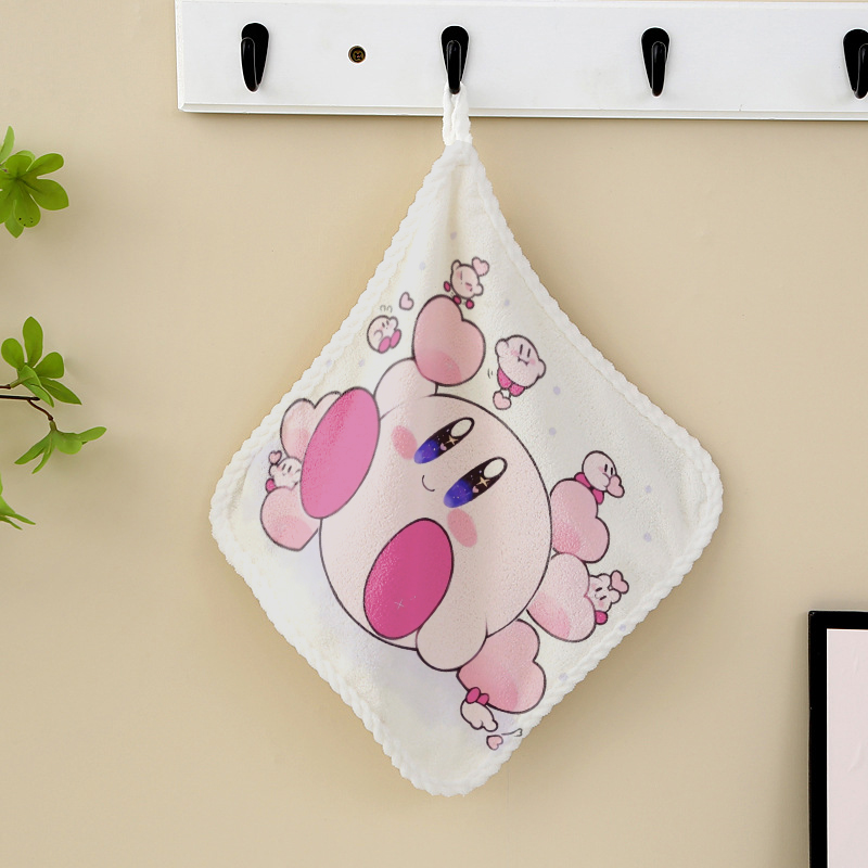 カービィのハンドタオル キッチン バスルーム 日用品 かわい - Home Goods Bathroom Decor のレビューと価格