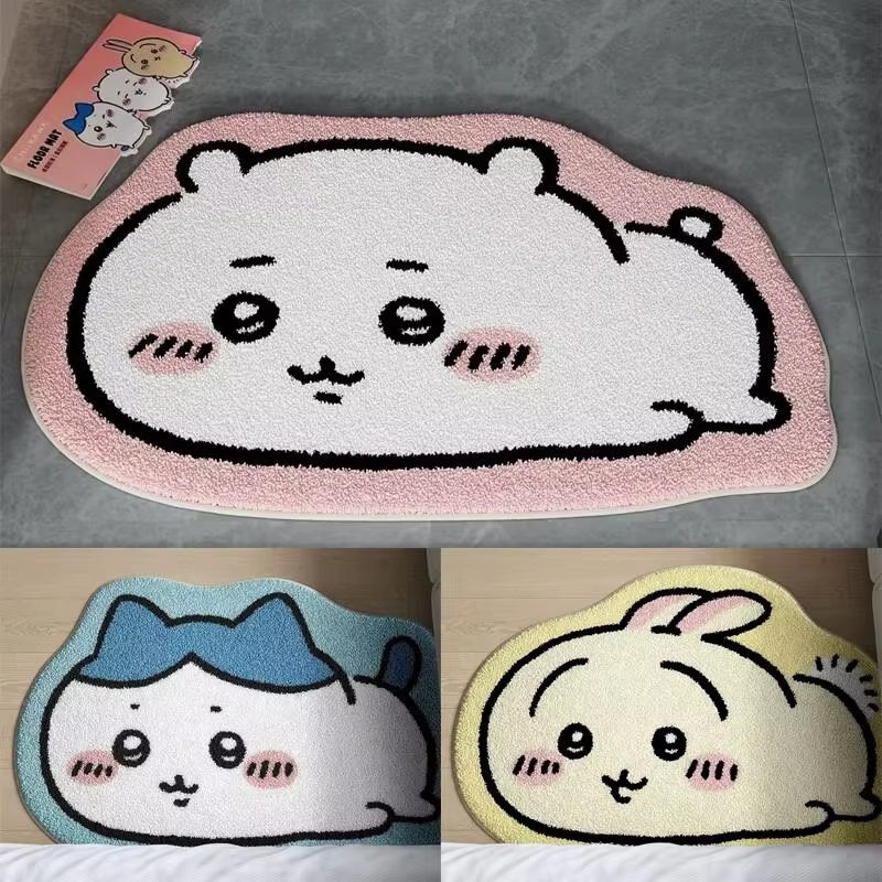 ホットカートゥーンラグアニメハチワレうさぎぬいぐるみフロアマ - Home Bathroom Floor Mats のレビューと価格