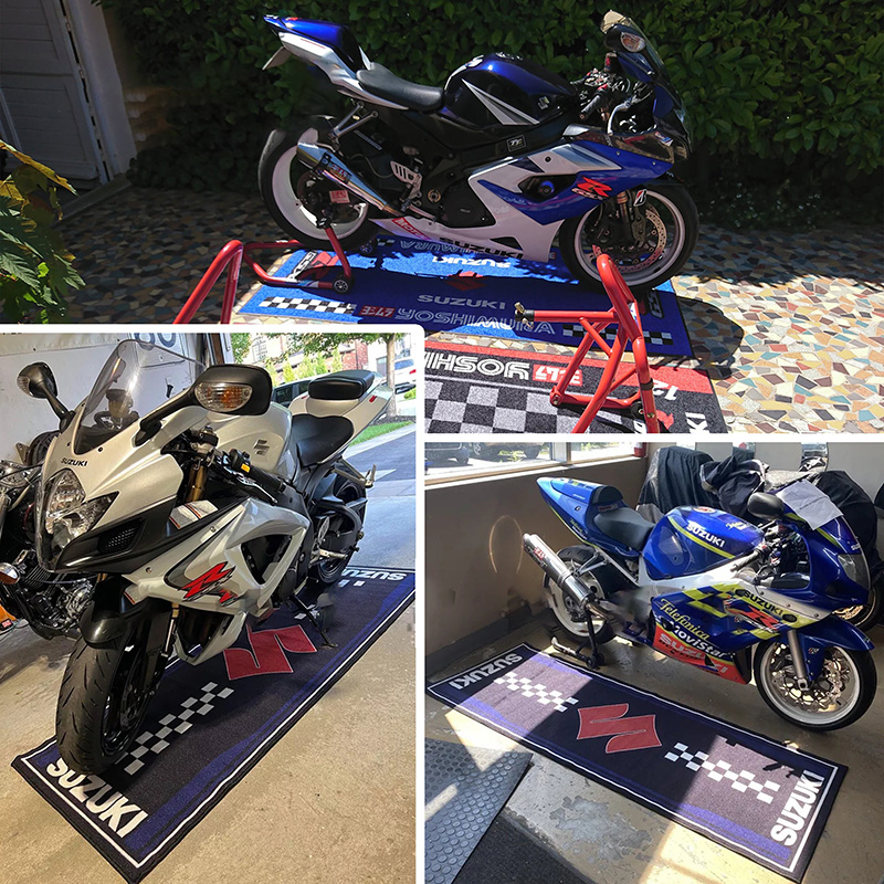 オートバイディスプレイカーペットスズキパーキングマット滑り止 - Home Bathroom Floor Mats のレビューと価格