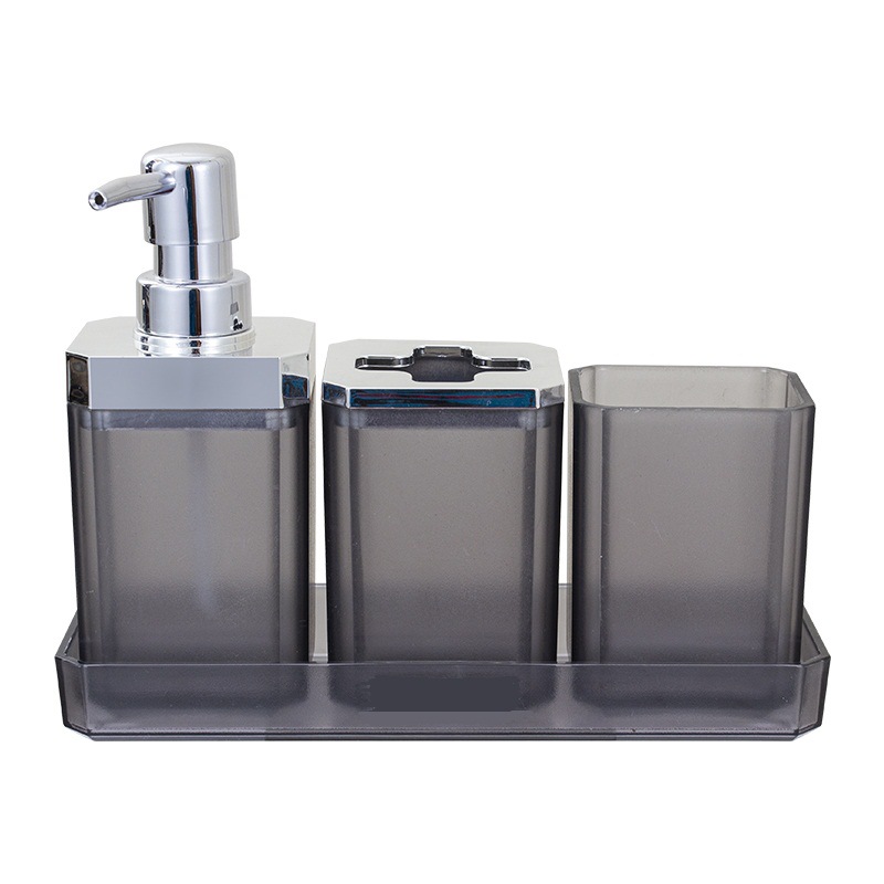 7個ホテルバスルームアクセサリーセット正方形電気メッキ家庭用 - Zara Home Bathroom Set のレビューと価格