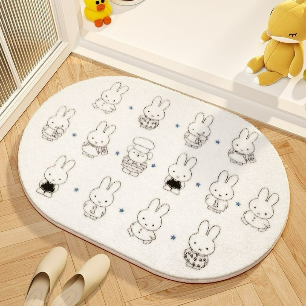 ミッフィー漫画フロアマットソフト模造カシミヤフットパッド吸水 - Home Goods Bathroom Accessories のレビューと価格