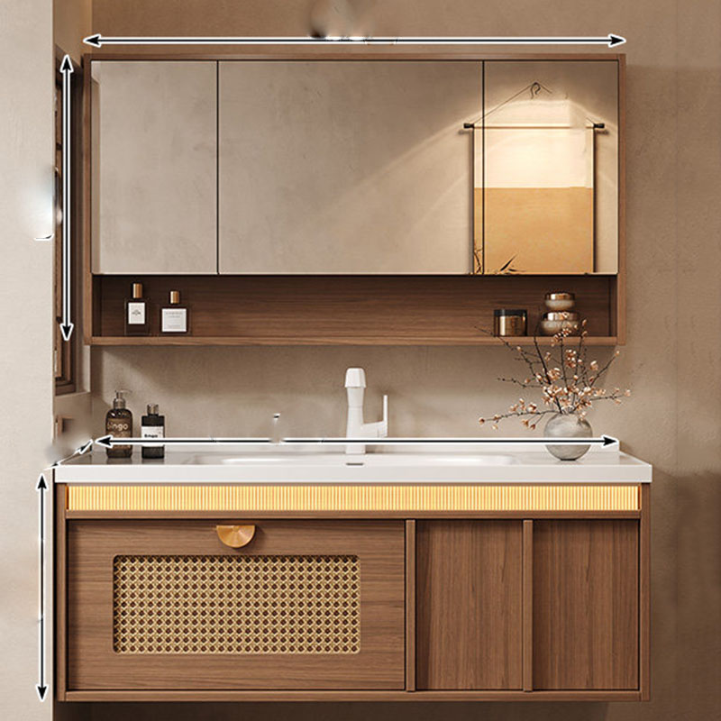 木製収納バスルームキャビネットオーガナイザー香水ミラートイレ - Home Bathroom Partition Wall のレビューと価格