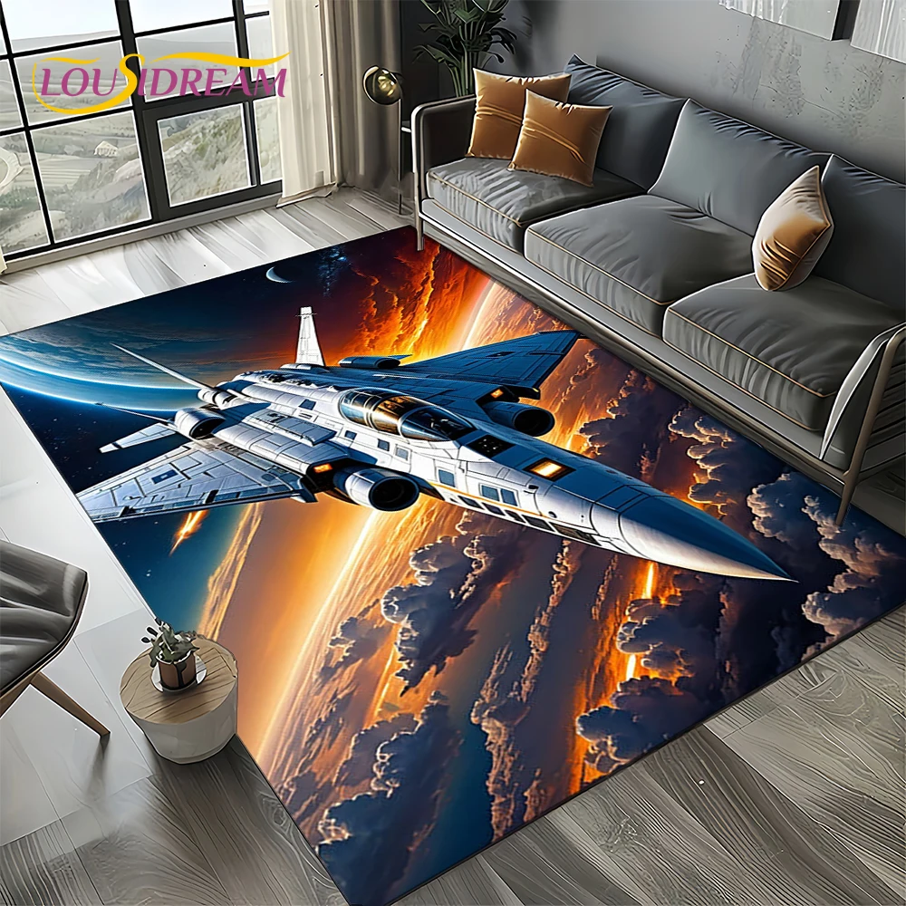 3Dスペーススピットファイア航空機空軍ジェット戦闘機漫画カー - Jet Home Bathroom Mats のレビューと価格