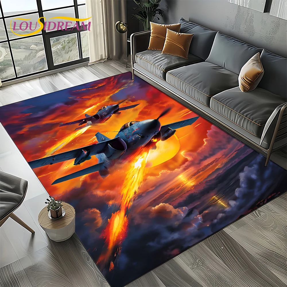 3Dスペーススピットファイア航空機空軍ジェット戦闘機漫画カー - Jet Home Bathroom Mats のレビューと価格