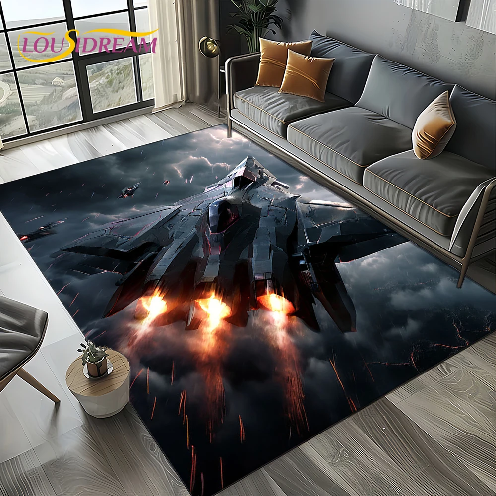 3Dスペーススピットファイア航空機空軍ジェット戦闘機漫画カー - Jet Home Bathroom Mats のレビューと価格