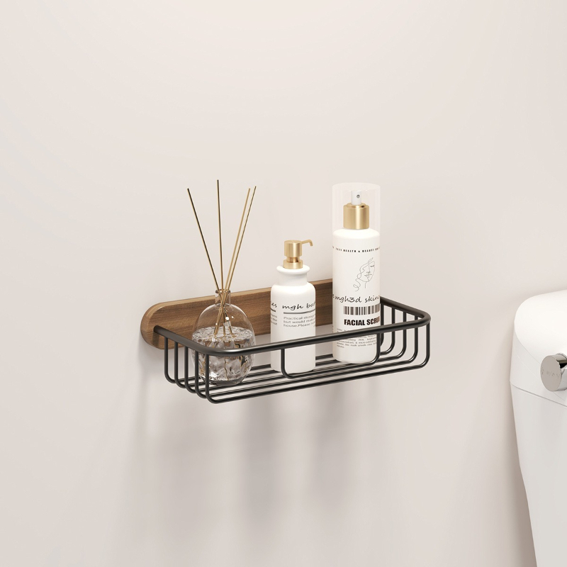 無垢材ティッシュホルダー 穴あけ不要 ウォールナットバスルー - Home Bathroom Paper Towel Holder のレビューと価格