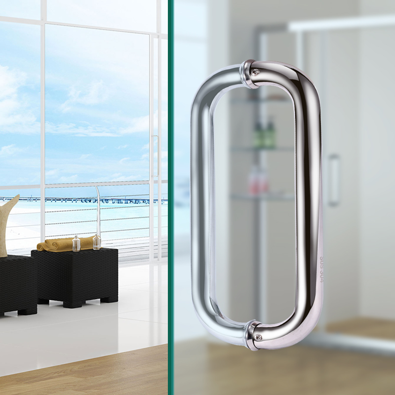 1 ペアステンレス鋼ガラスドアハンドル浴室ドア手すりノブ家の - Tiny Home Bathroom Kit のレビューと価格