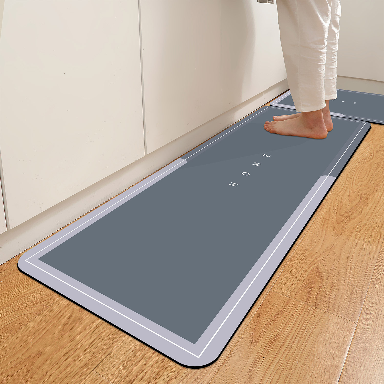滑り止め珪藻土バスマット、超吸収性、速乾性、洗濯機で洗えるカ - Home Bathroom Floor Mats のレビューと価格