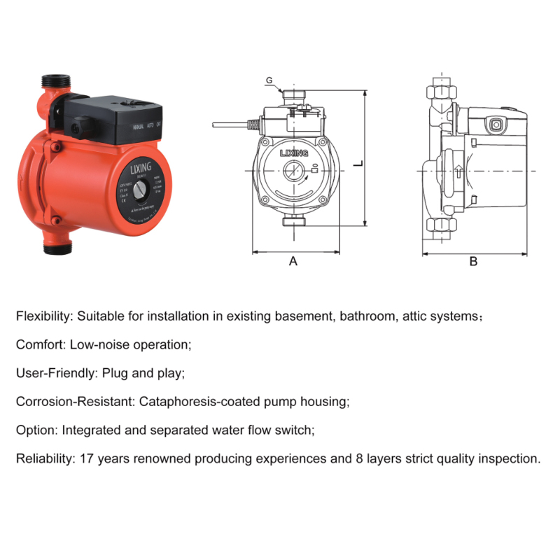 低圧電動ダイヤフラム式自吸式温水循環ポンプ 家庭用浴室向け  - Home Bathroom Pressure Pump のレビューと価格