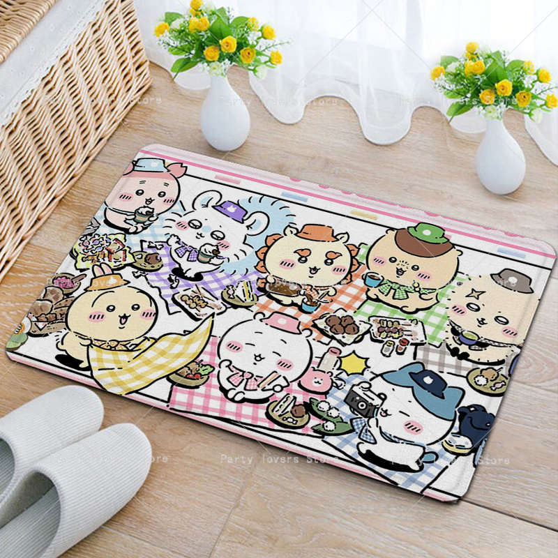 アニメ Chiikawas フランネルカーペットアニメ滑り止 - Home Goods Bathroom Decor のレビューと価格