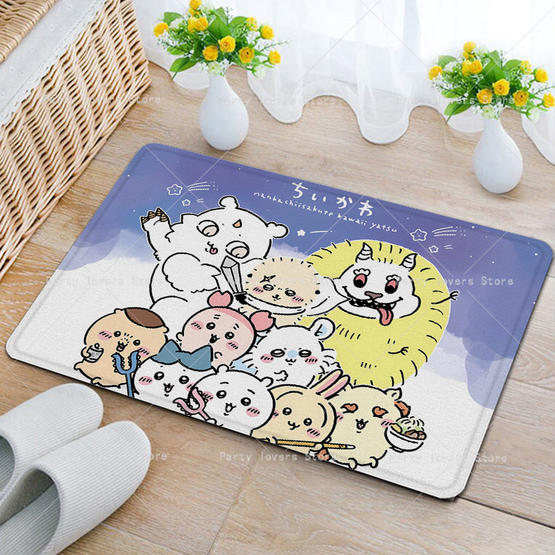 アニメ Chiikawas フランネルカーペットアニメ滑り止 - Home Goods Bathroom Decor のレビューと価格
