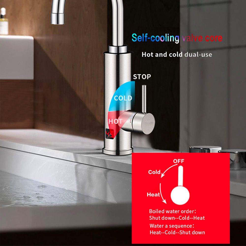 3000W 電気温水器 浴室 キッチン 蛇口 タンクレス給湯 - Home Bathroom Water Heater のレビューと価格