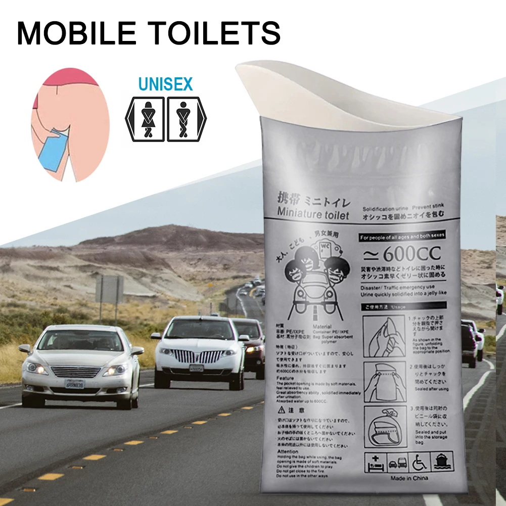 屋外緊急尿バッグ,使い捨てトラベルトイレ,ポータブル,女性, - Home Bathroom Urinal のレビューと価格