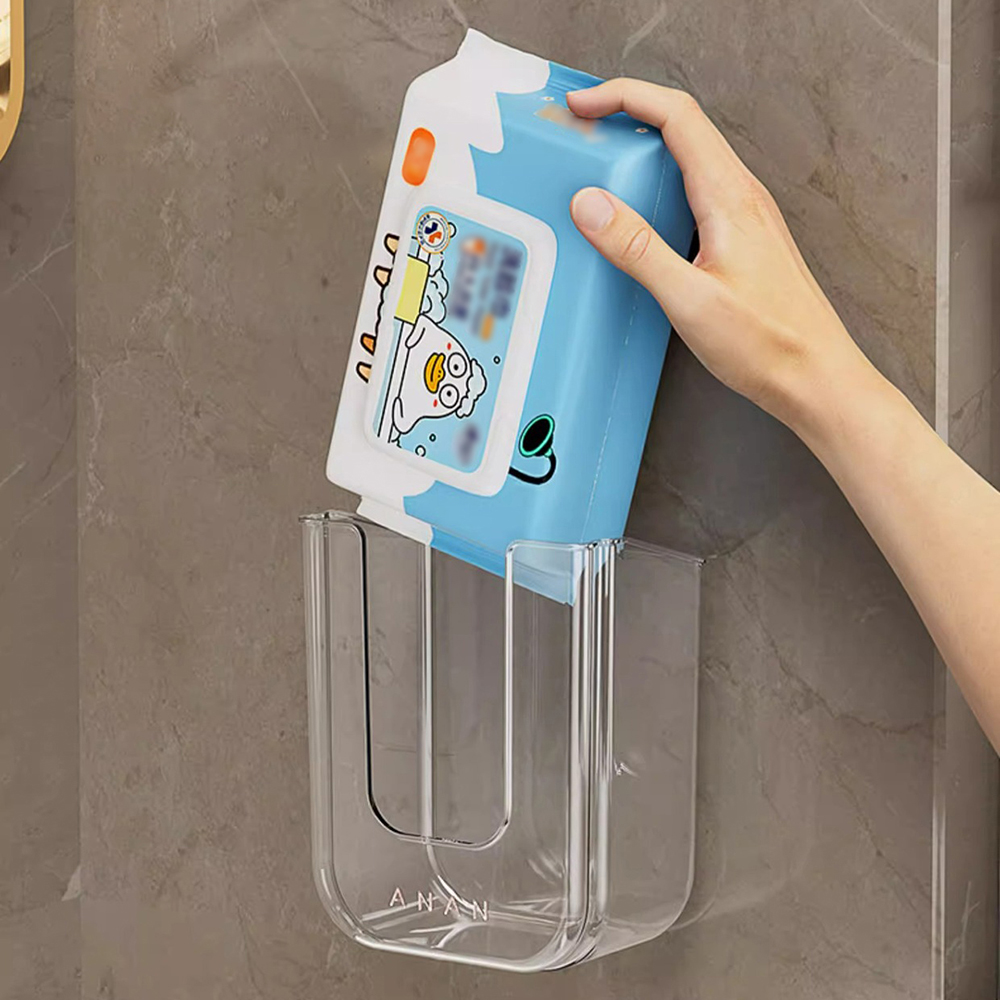 壁掛け式ウェットティッシュディスペンサー自己粘着ホルダーキッ - Home Bathroom Paper Towel Holder のレビューと価格