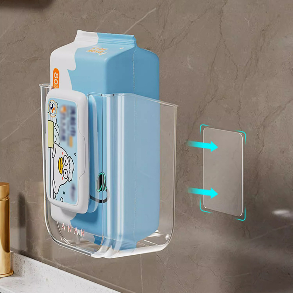 壁掛け式ウェットティッシュディスペンサー自己粘着ホルダーキッ - Home Bathroom Paper Towel Holder のレビューと価格
