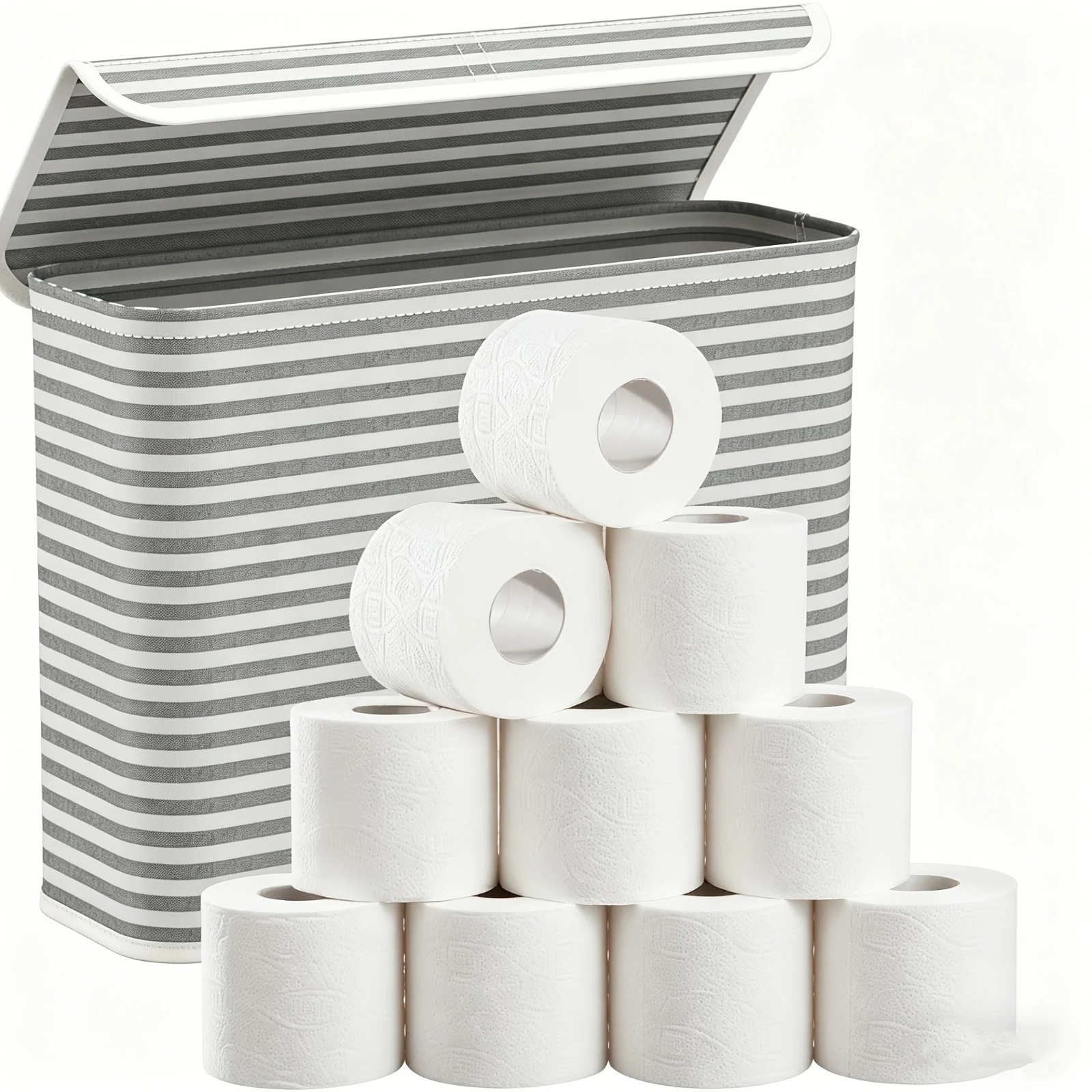 バスルームトイレットペーパーホルダー収納バスケット折りたたみ - Home Bathroom Paper Towel Holder のレビューと価格