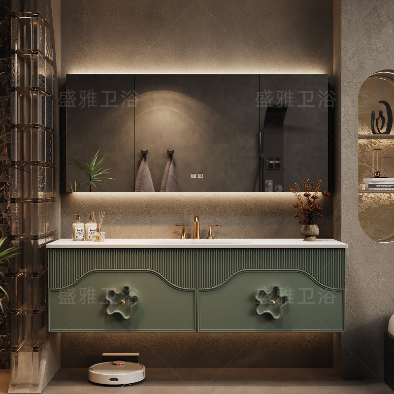 パーティション収納バスルームキャビネットオーガナイザートイレ - Home Bathroom Partition Wall のレビューと価格
