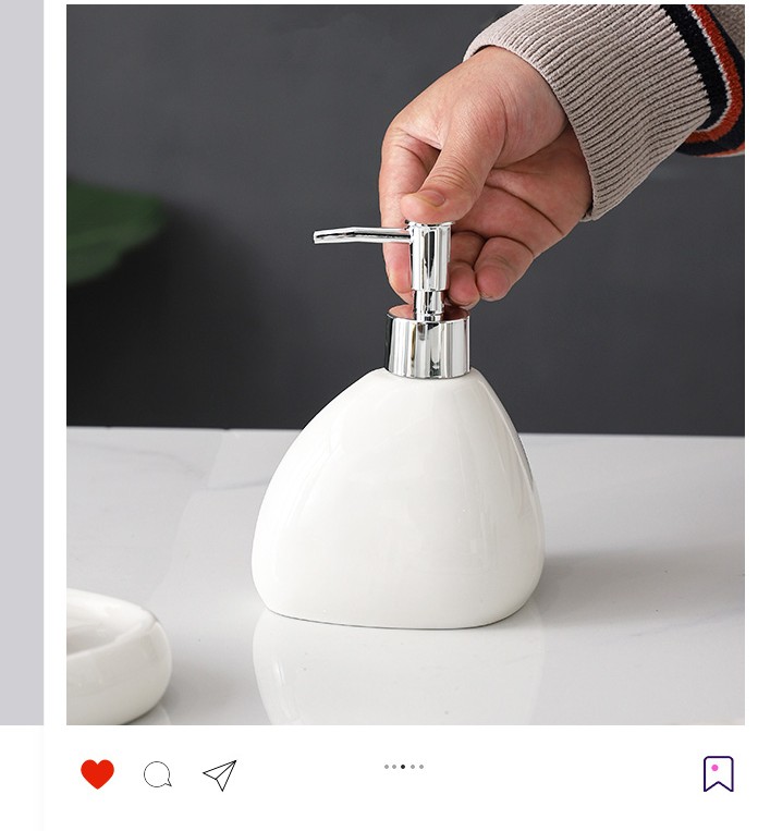 ホワイトセラミックバスルームセットウォッシュセットバスアメニ - Zara Home Bathroom Set のレビューと価格