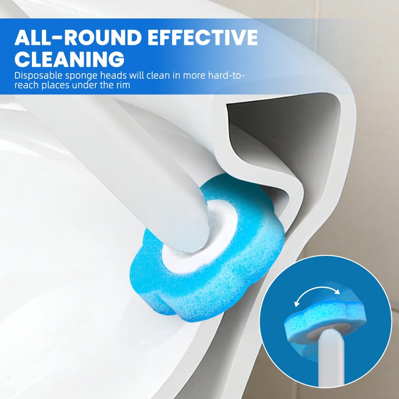 使い捨て交換ヘッドキット付きトイレブラシアップグレードロング - Tiny Home Bathroom Kit のレビューと価格