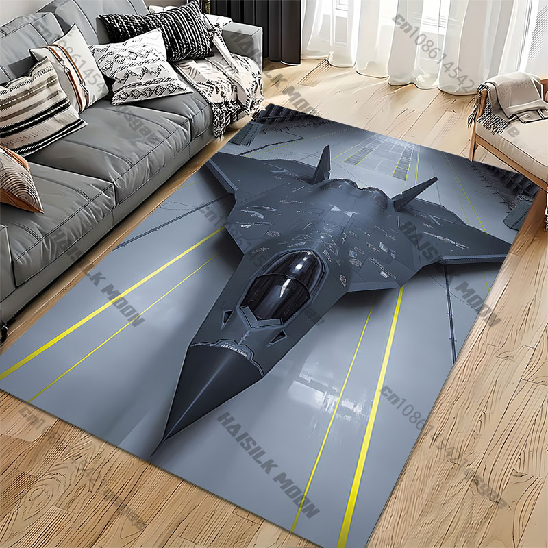 高度なステルス戦闘機柄カーペット ヨガ リビングルーム装飾  - Jet Home Bathroom Mats のレビューと価格