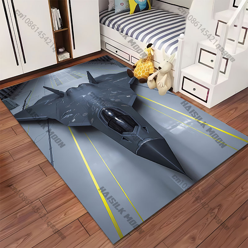 高度なステルス戦闘機柄カーペット ヨガ リビングルーム装飾  - Jet Home Bathroom Mats のレビューと価格