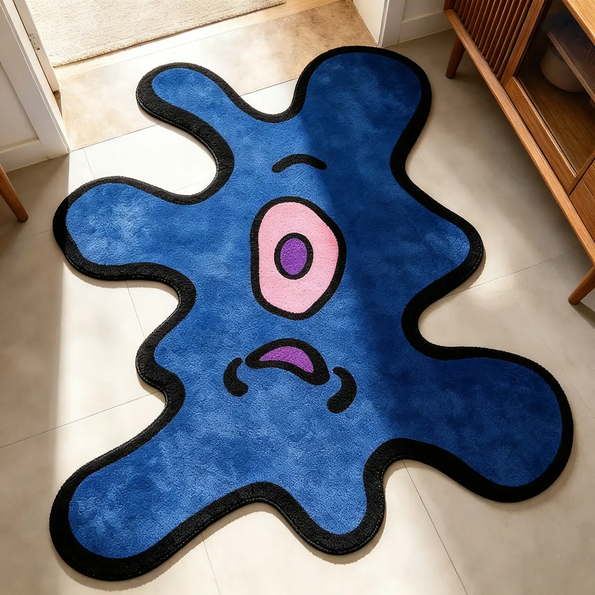 VIKAMA ストリートスタイル シングルアイドモンスターカ - Home Bathroom Floor Mats のレビューと価格