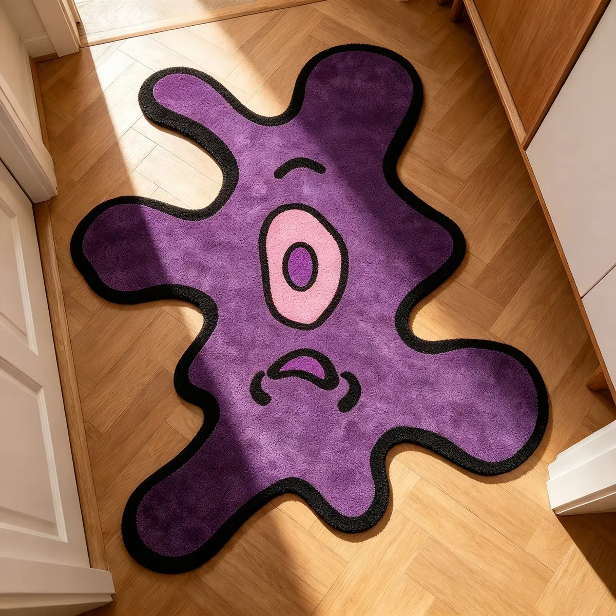 VIKAMA ストリートスタイル シングルアイドモンスターカ - Home Bathroom Floor Mats のレビューと価格